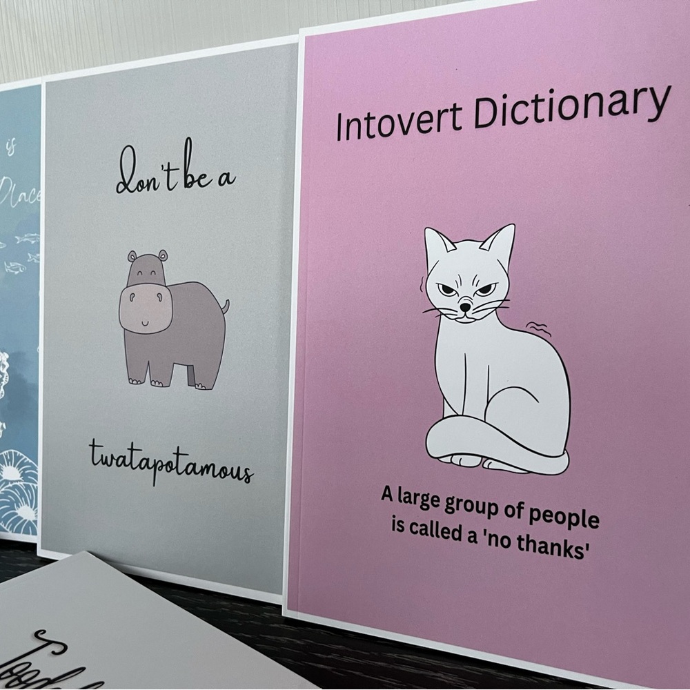6 Funny Adult Notebook Set - Picture 6 of 6